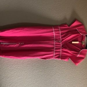 Pink and white pin up dress Lindy Bop